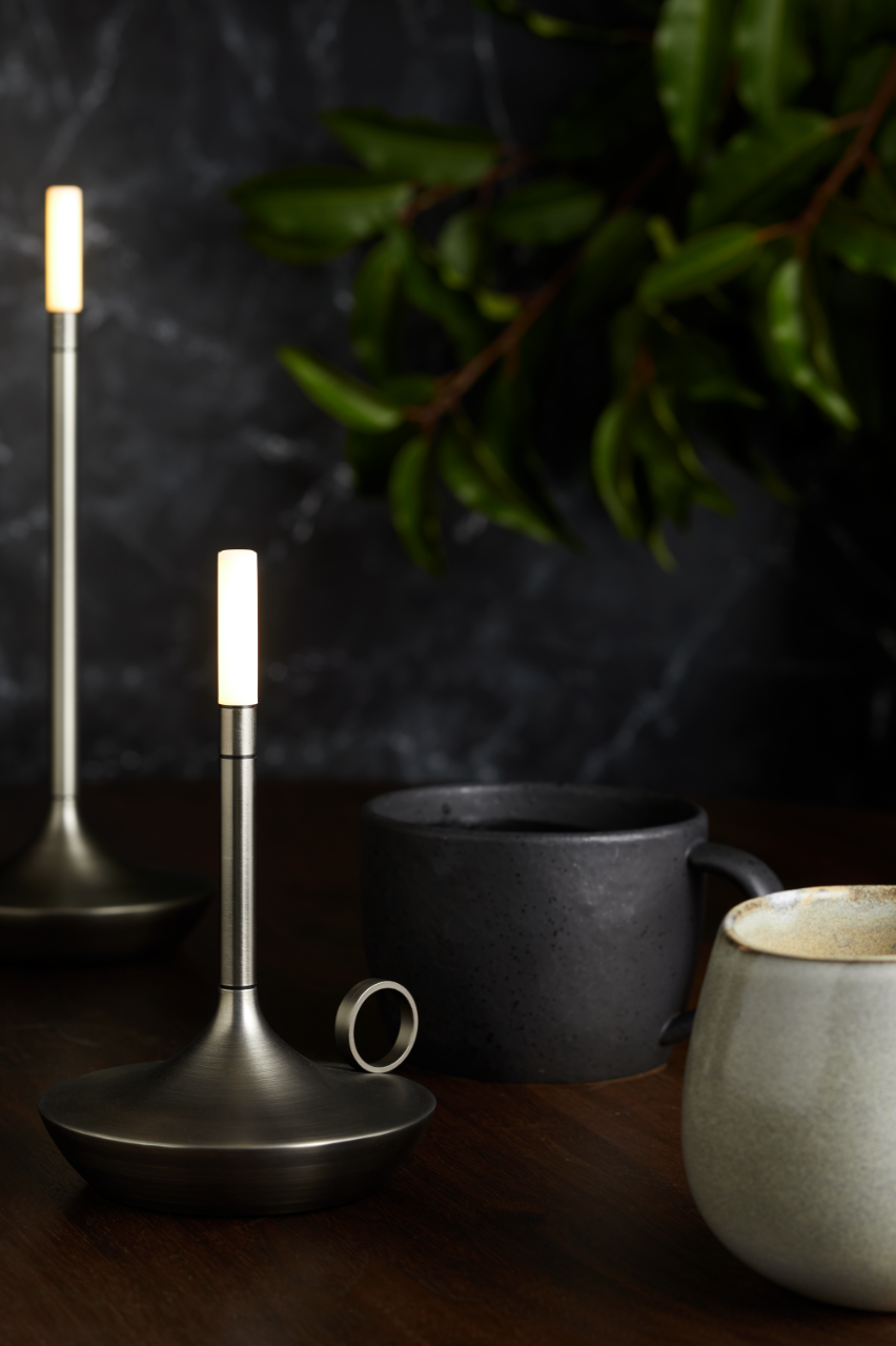 GRAYPANTS Wick S Portable Recharge Candle Lamp w/ Gift Pack: Black