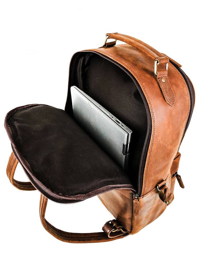 Leather Backpack Rucksack
