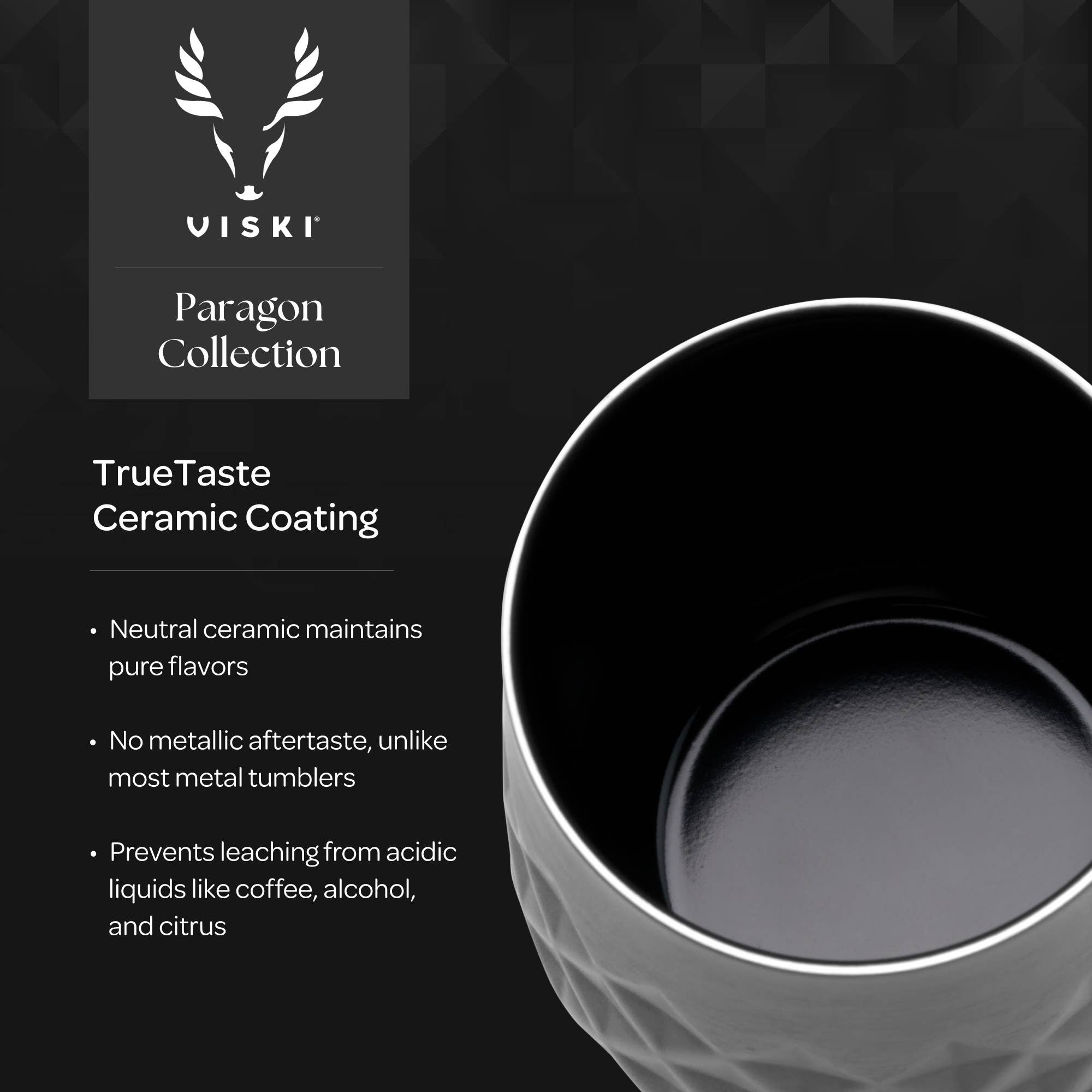 Paragon Ceramic Coated Wine Tumbler w/ Lid - Obsidian