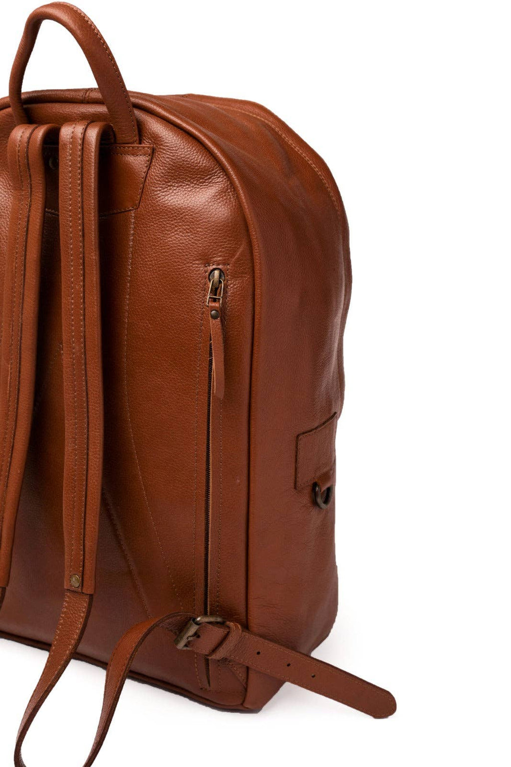 Nomad Leather Backpack: Brown