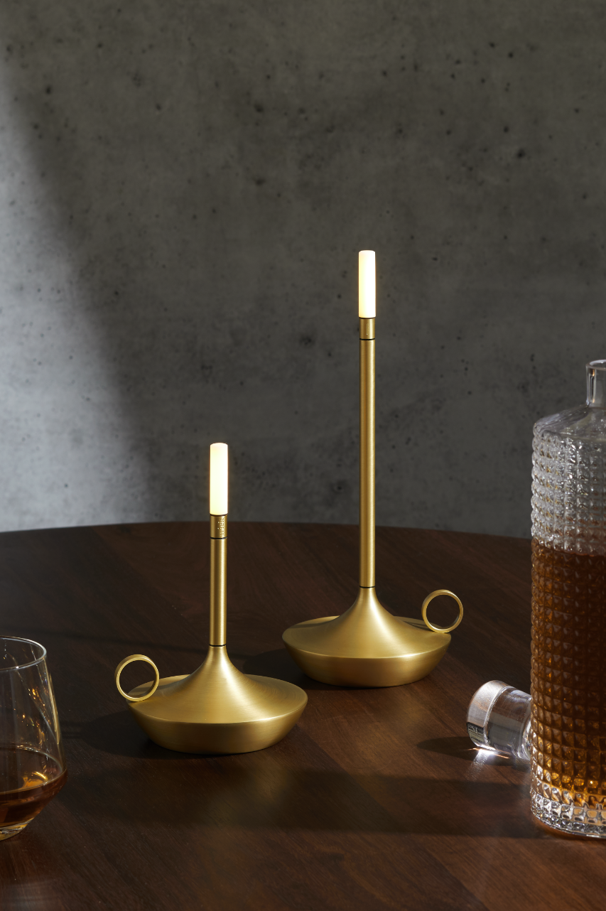 GRAYPANTS Wick S Portable Recharge Candle Lamp w/ Gift Pack: Black