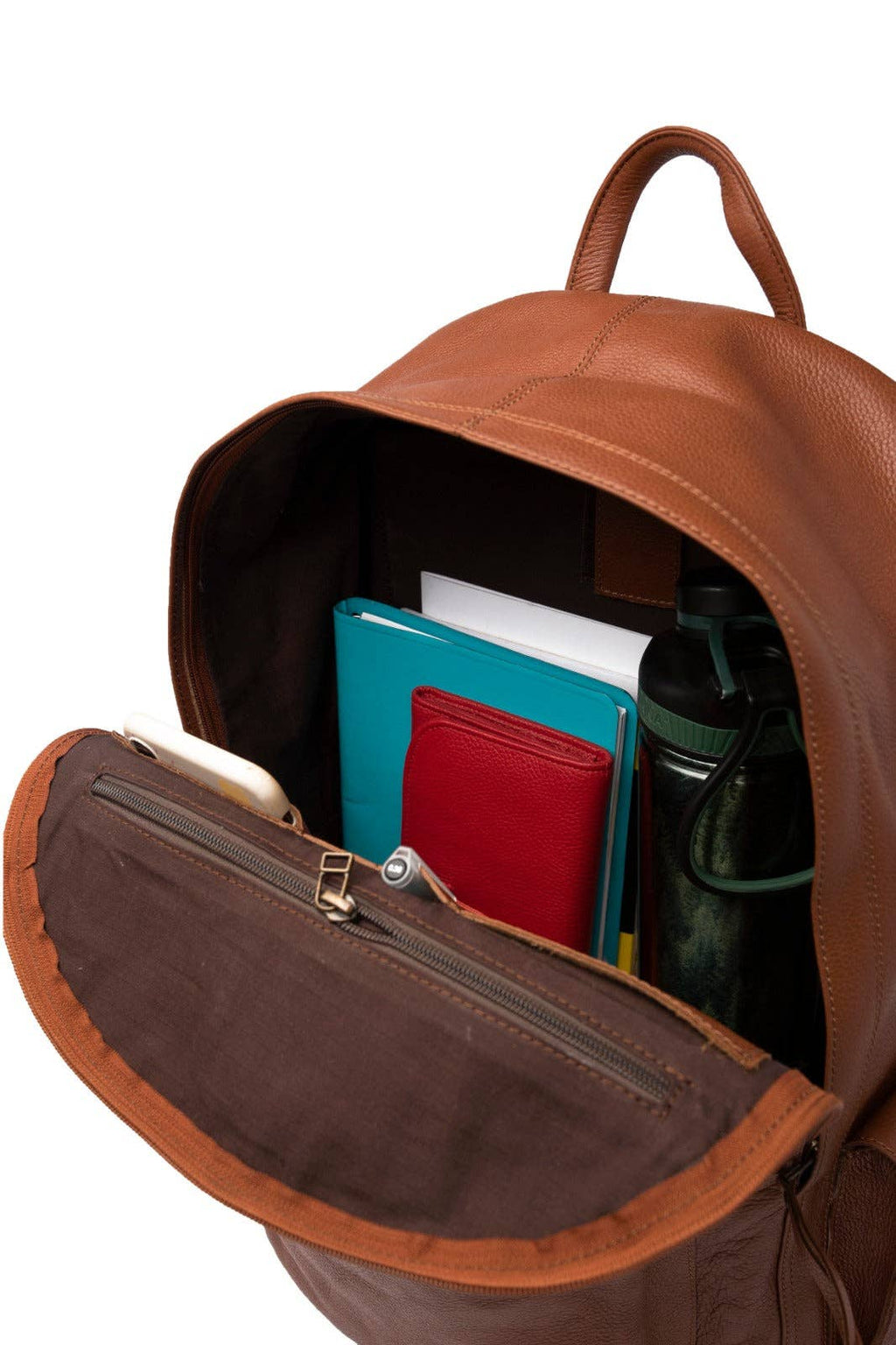 Nomad Leather Backpack: Black