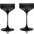 Reserve Nouveau European Crystal Coupes - Smoke - Set of 2