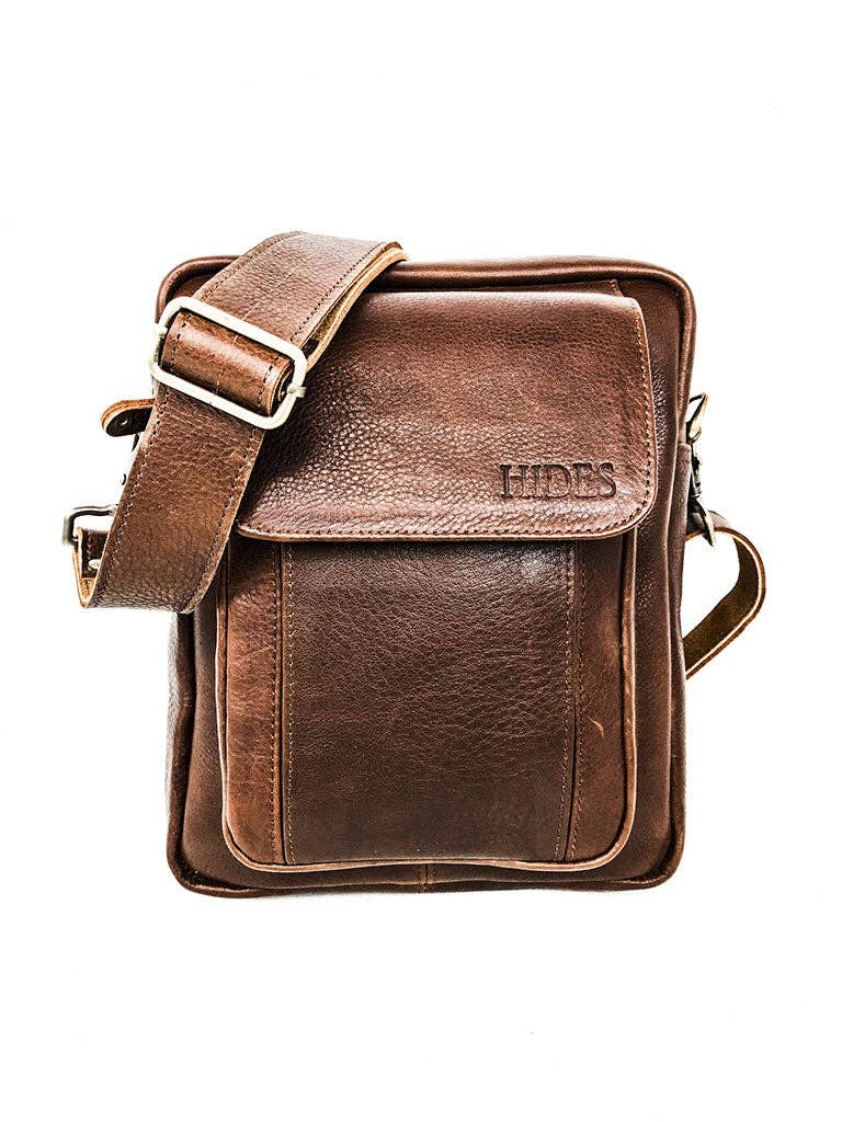 Travel Leather Satchel - Brown