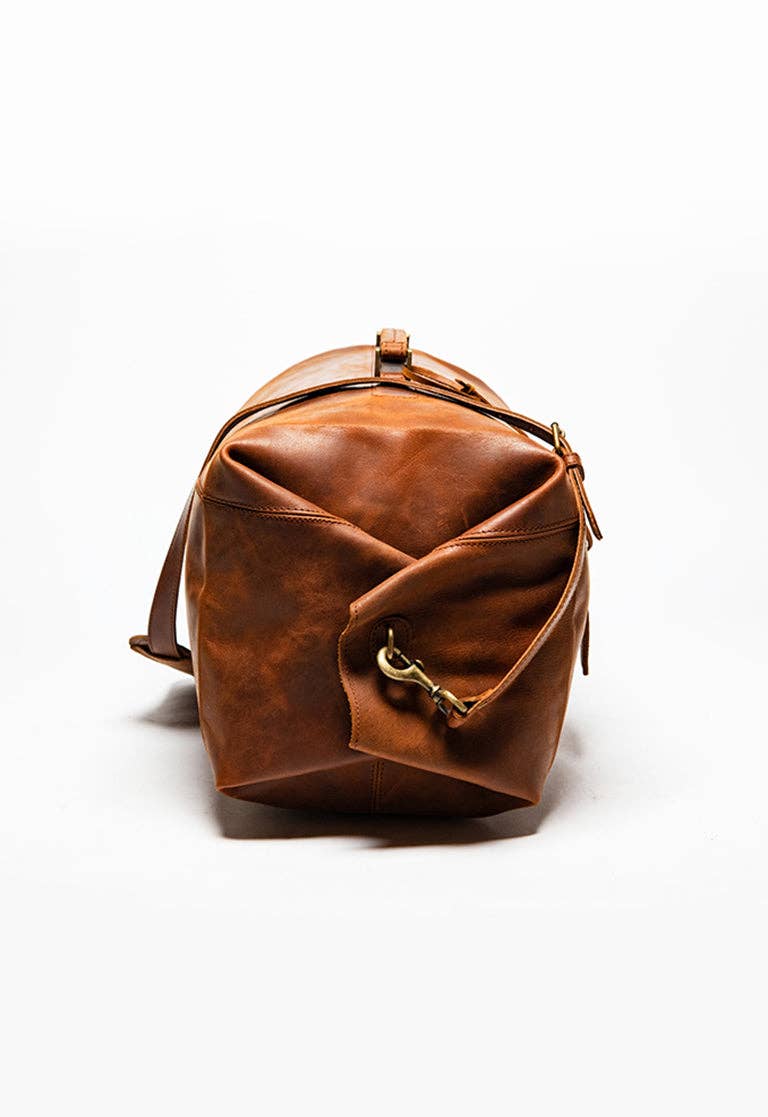 Military Leather Duffle Bag