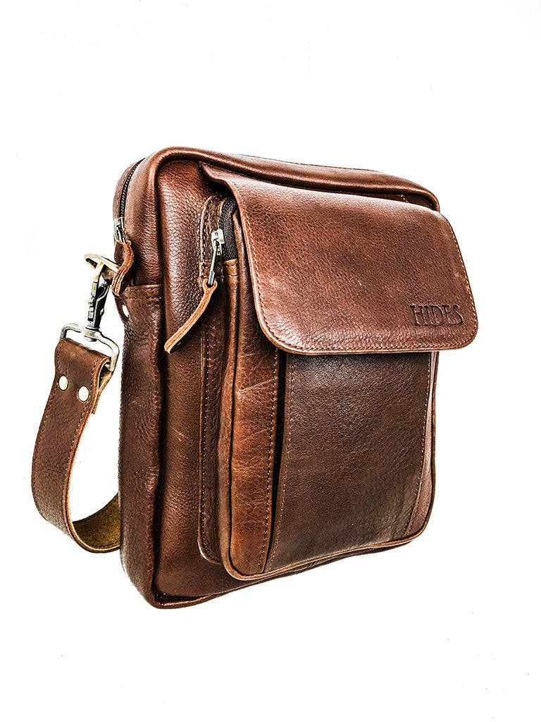 Travel Leather Satchel - Brown