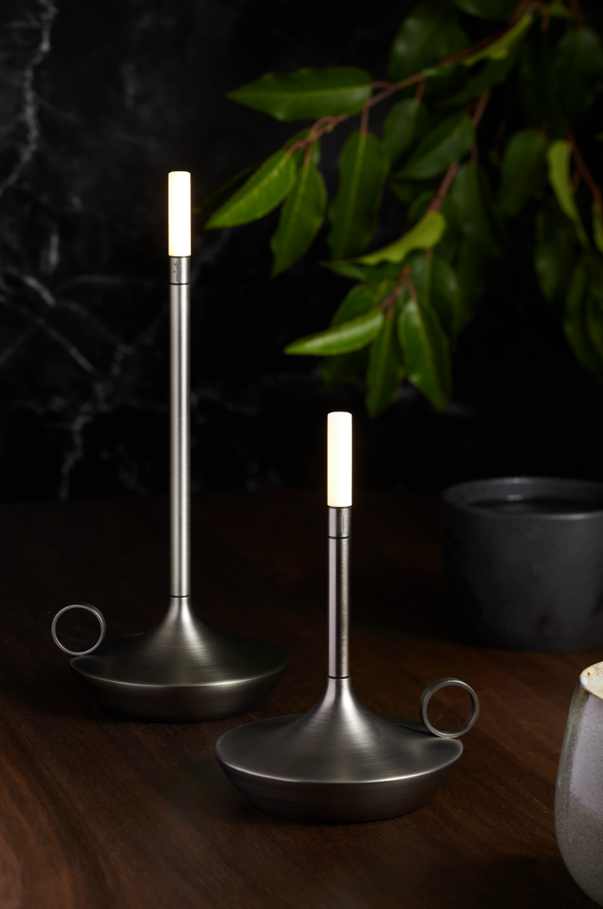 GRAYPANTS Wick S Portable Recharge Candle Lamp w/ Gift Pack: Black