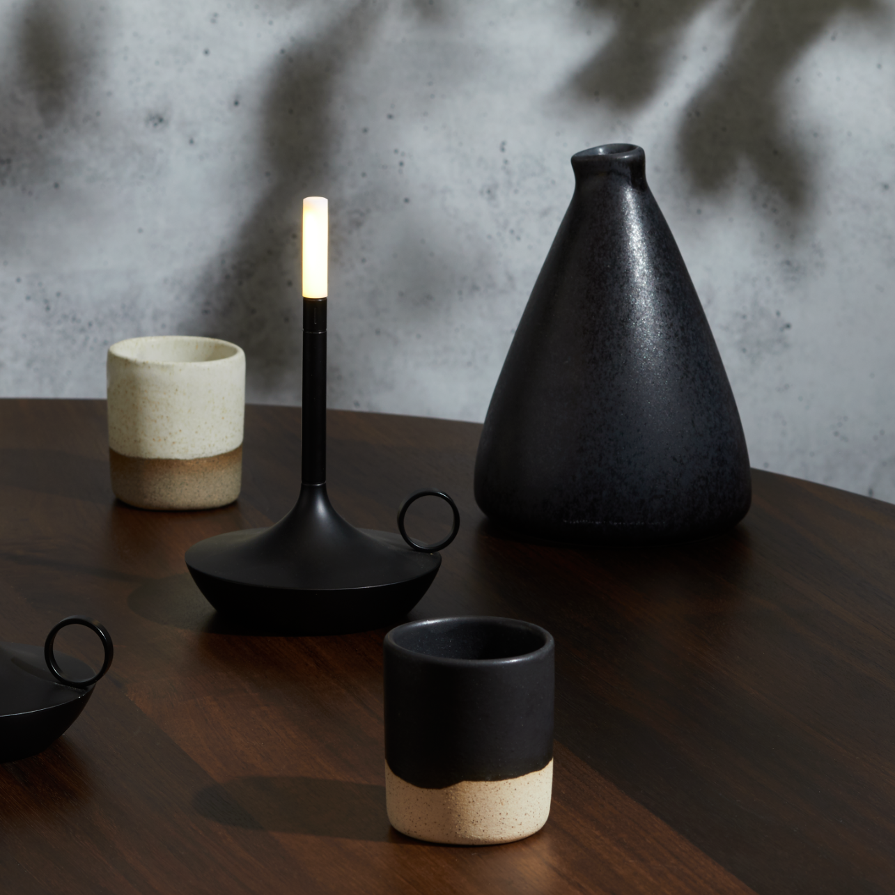 GRAYPANTS Wick S Portable Recharge Candle Lamp w/ Gift Pack: Black