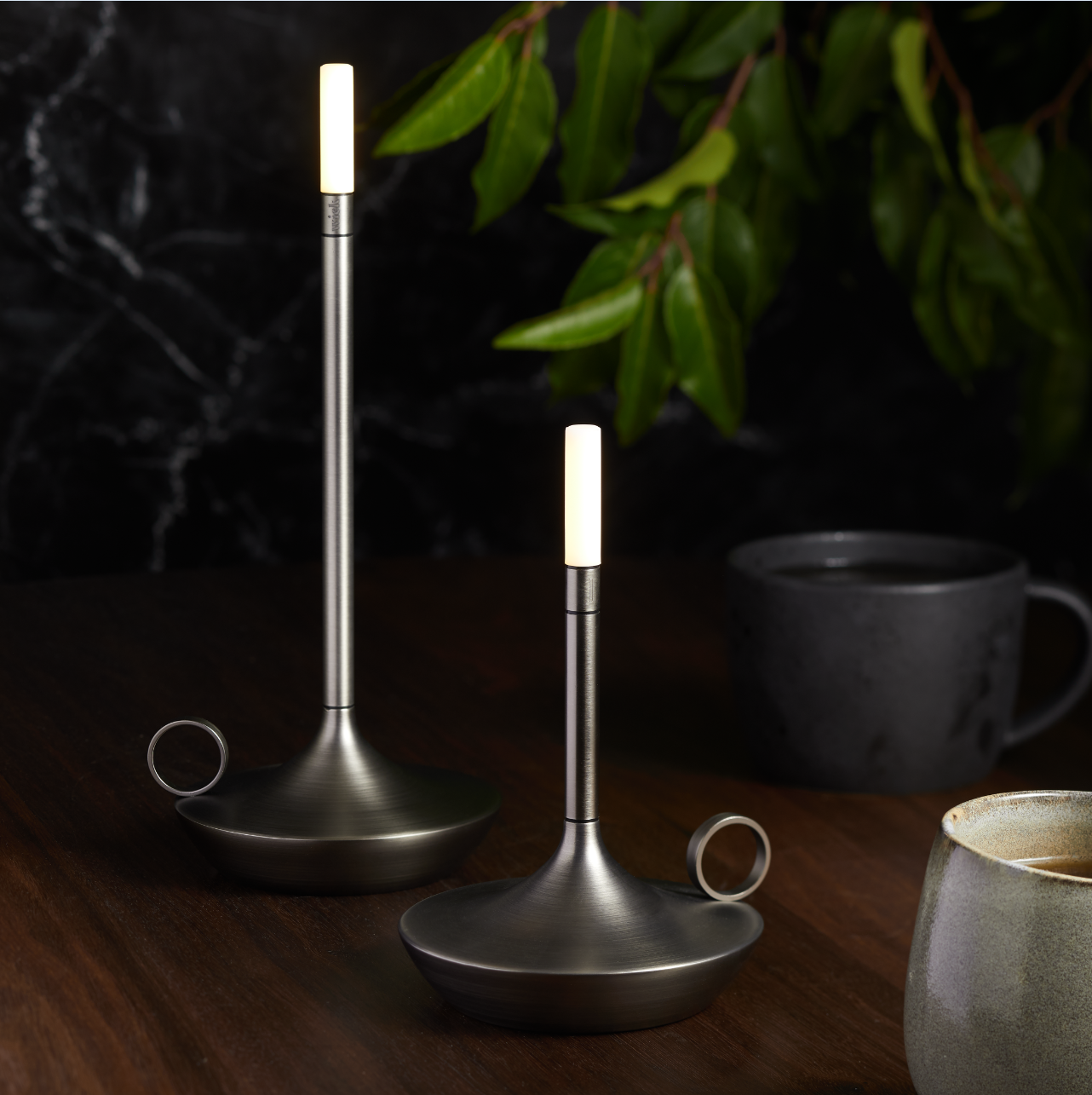 GRAYPANTS Wick S Portable Recharge Candle Lamp w/ Gift Pack: Black