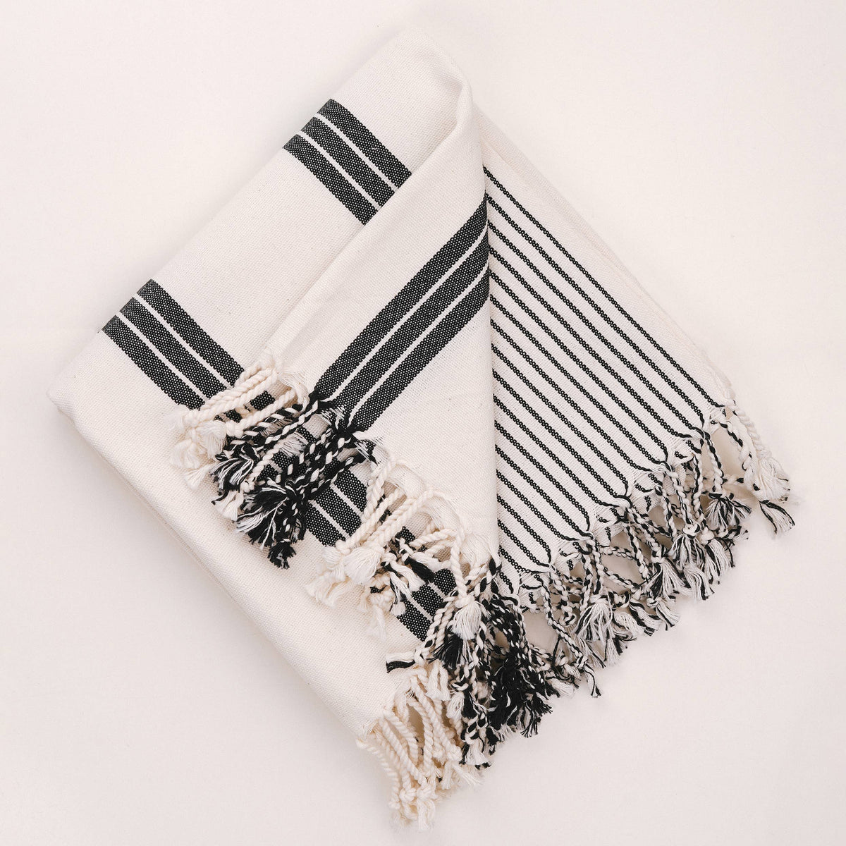 Soft Bliss Turkish Towel & Towel Set: Light Stripes / Bath Towel