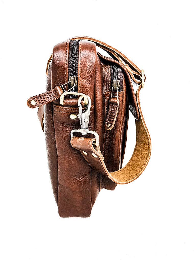 Travel Leather Satchel - Brown