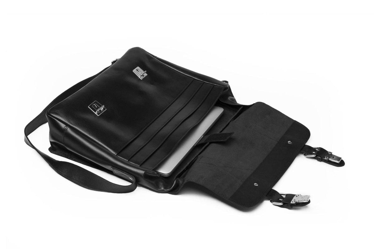 Coarse Leather Messenger Bag 3.0: Antique Brown