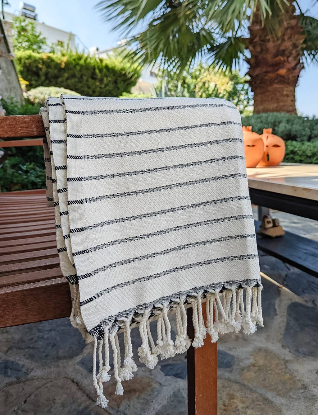 Soft Bliss Turkish Towel & Towel Set: Bold Stripes / Bath Towel