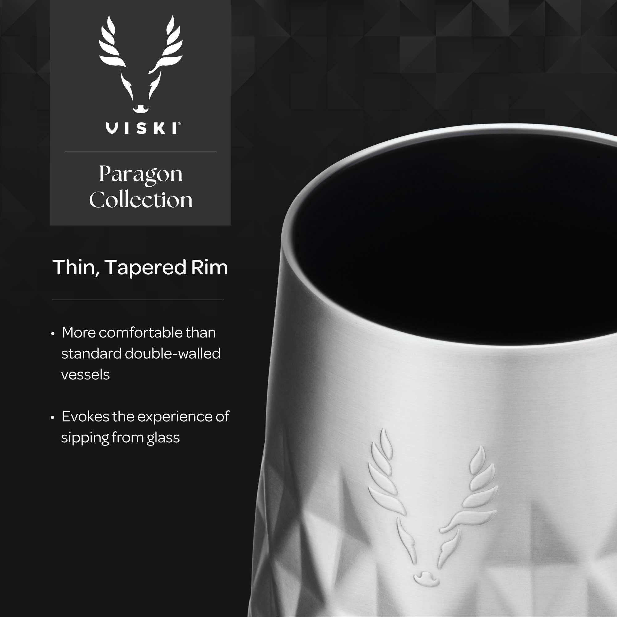 Paragon Ceramic Coated Wine Tumbler w/ Lid - Obsidian