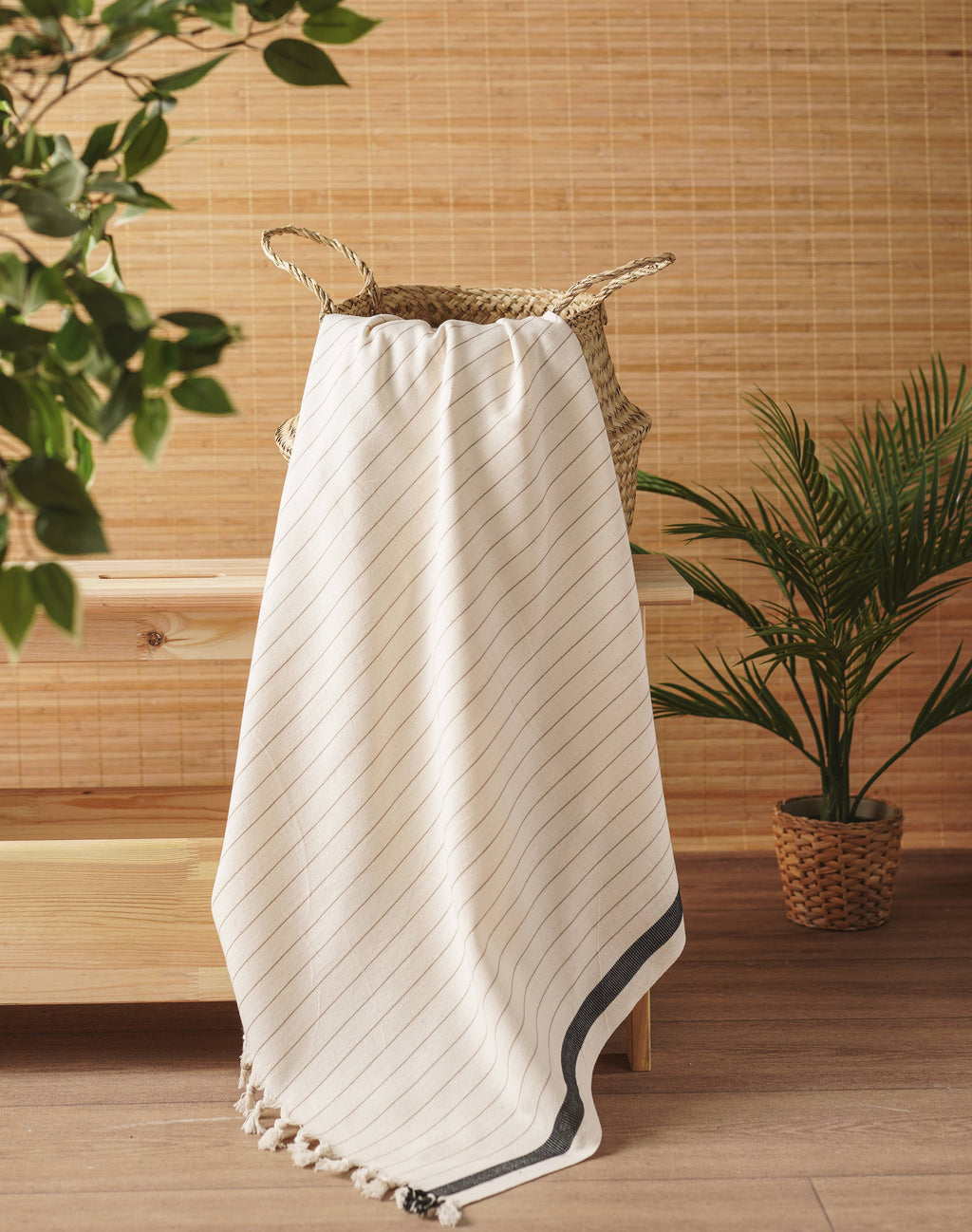 Soft Bliss Turkish Towel & Towel Set: Bold Stripes / Bath Towel