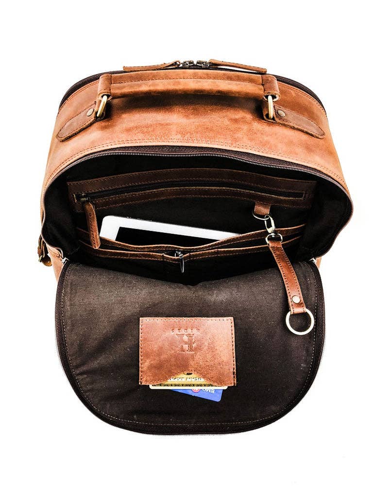 Leather Backpack Rucksack
