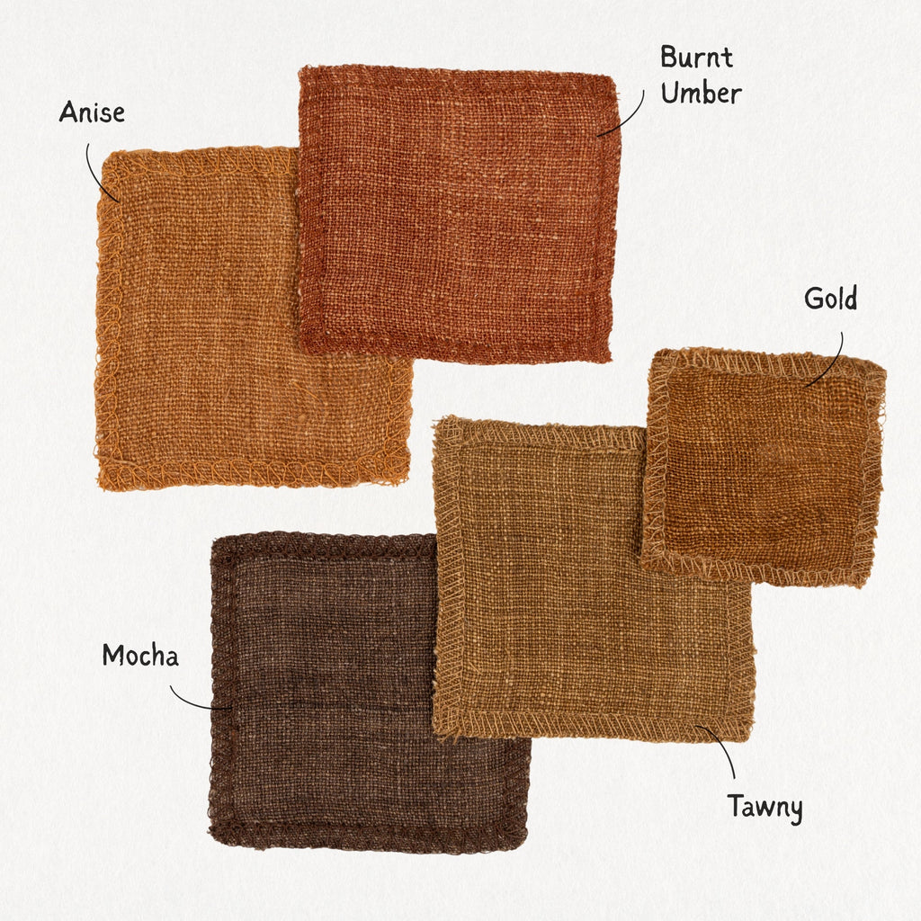 24x24 Lina Linen Pillow Burnt Umber