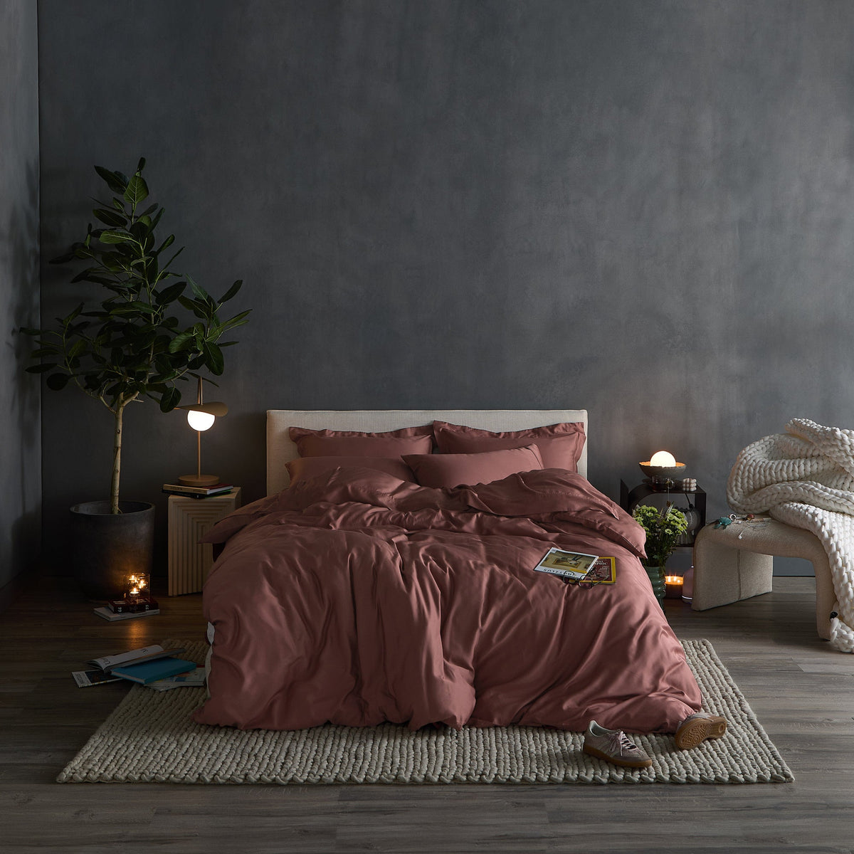 Iced Cooling Bamboo Duvet Cover Set