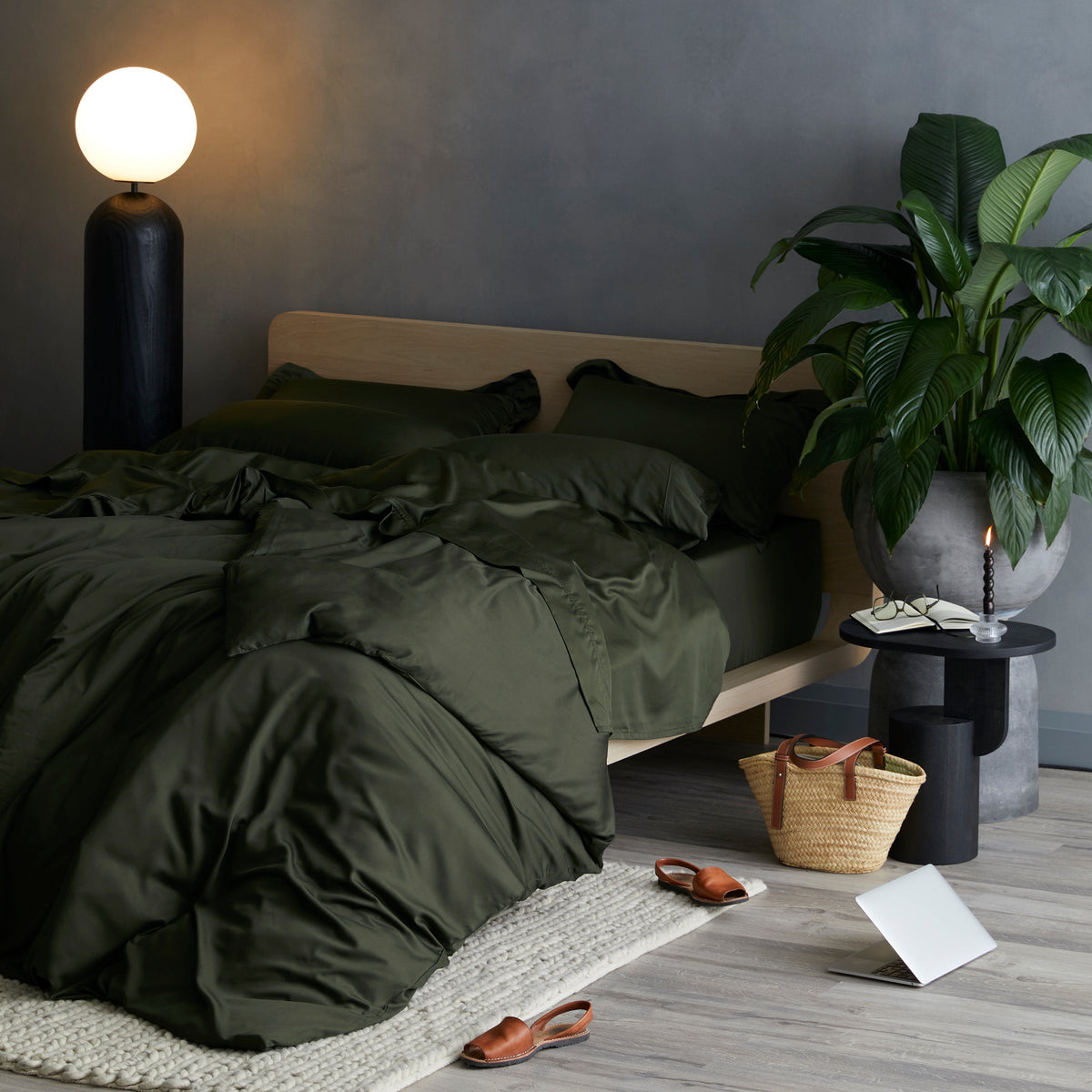 Iced Cooling Bamboo Duvet Cover Set