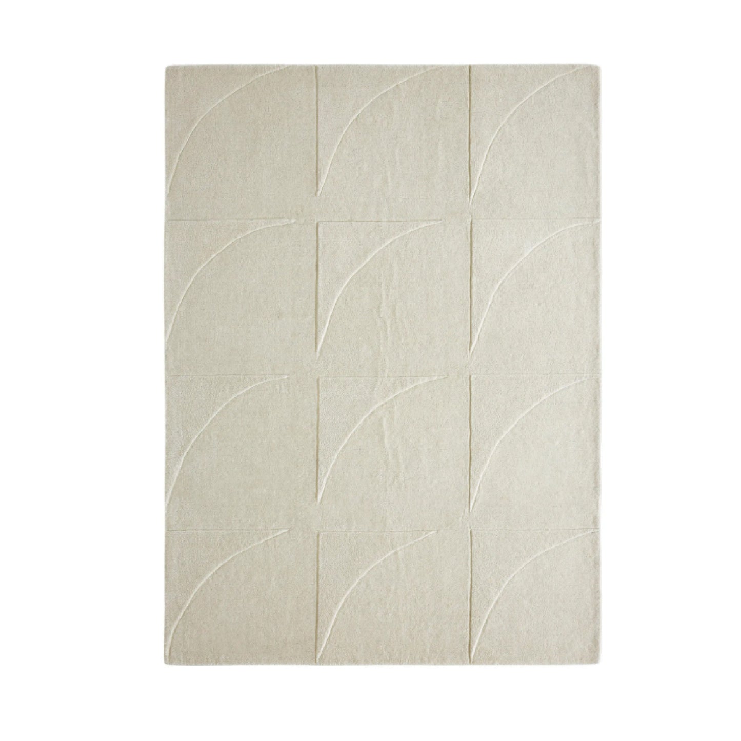 beige area rug showing patterns