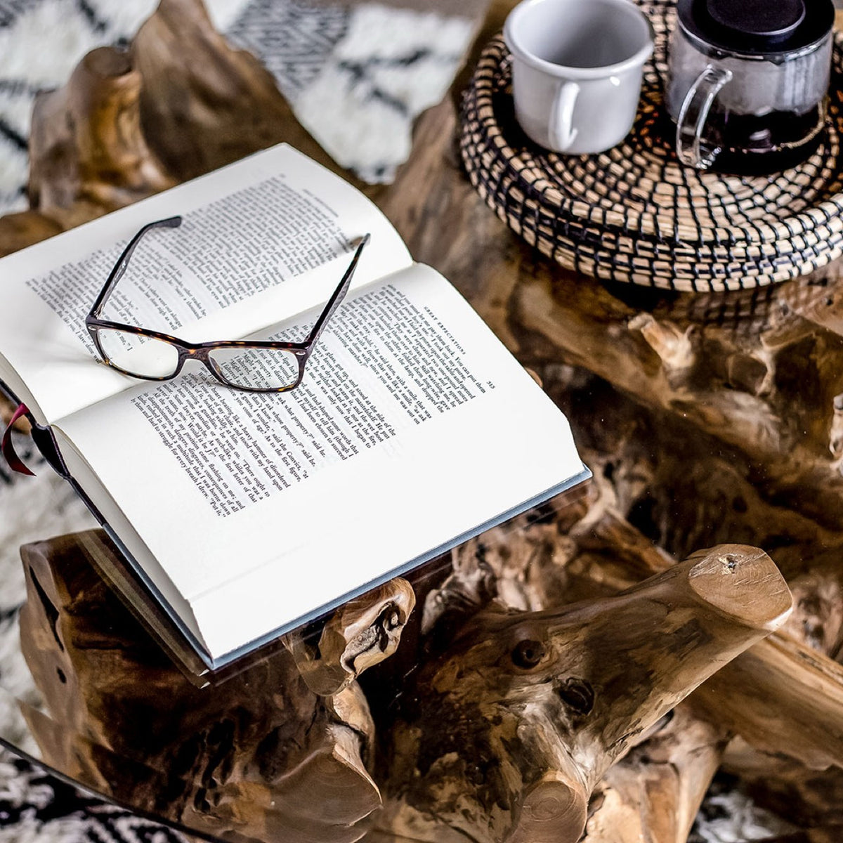 Natura Round Root Coffee Table