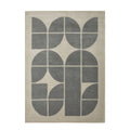 Area rug showing a dark pattern 