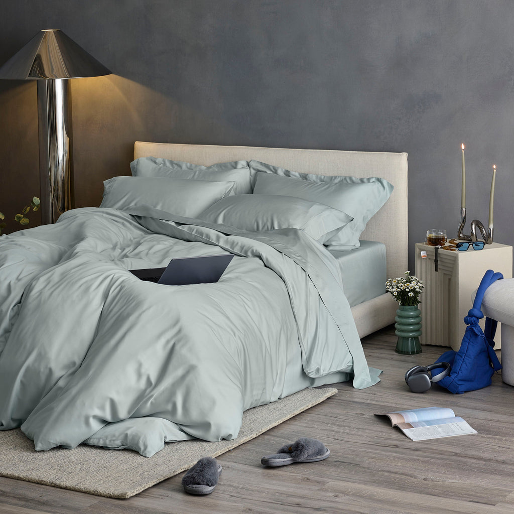 Iced Cooling Bamboo Duvet Cover Set
