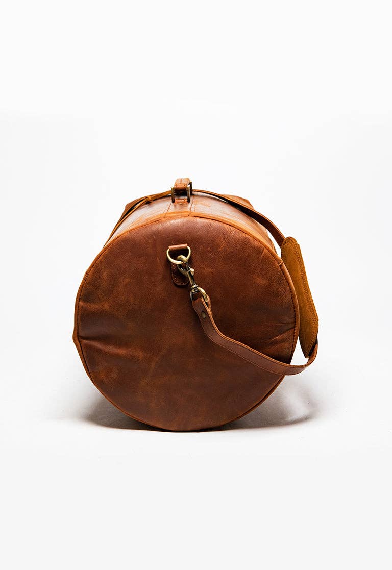 Military Leather Duffle Bag