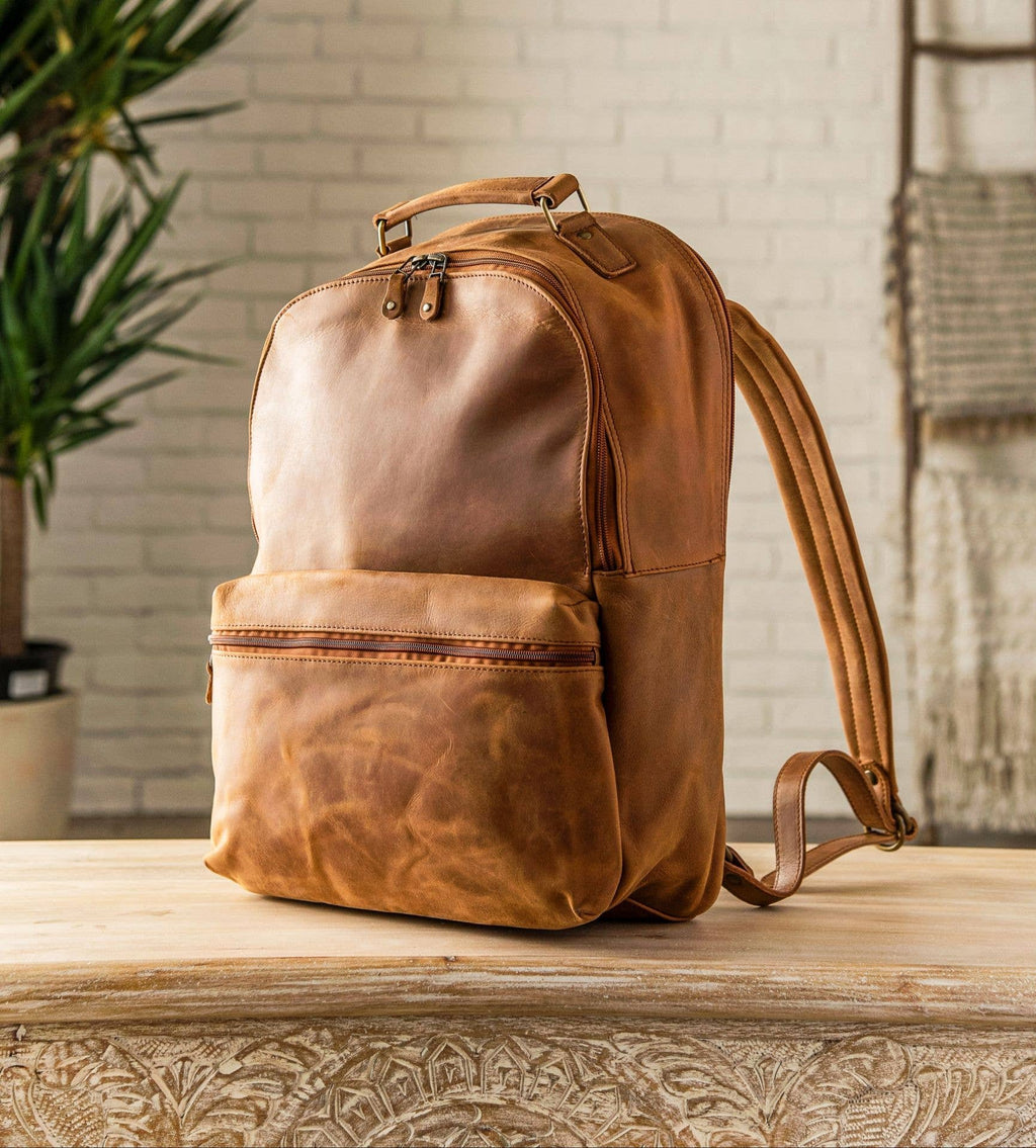 Leather Backpack Rucksack