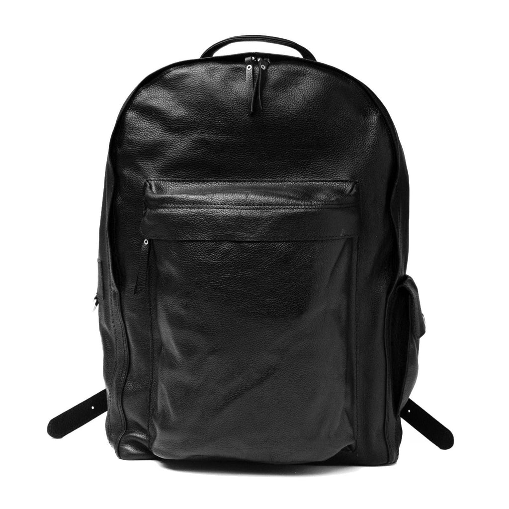 Nomad Leather Backpack: Black