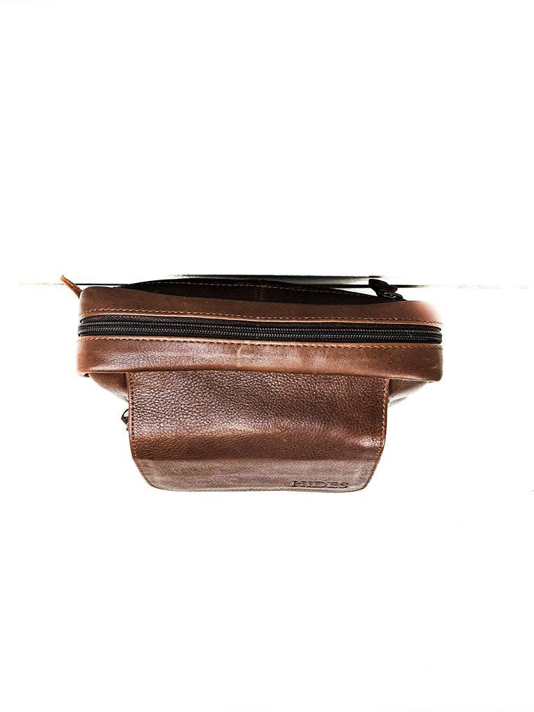 Travel Leather Satchel - Brown
