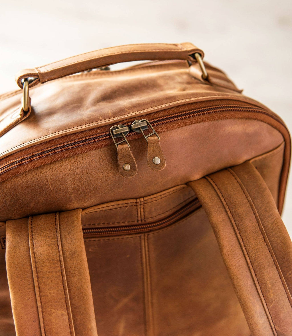 Leather Backpack Rucksack