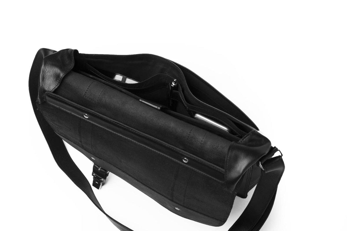 Coarse Leather Messenger Bag 3.0: Antique Brown