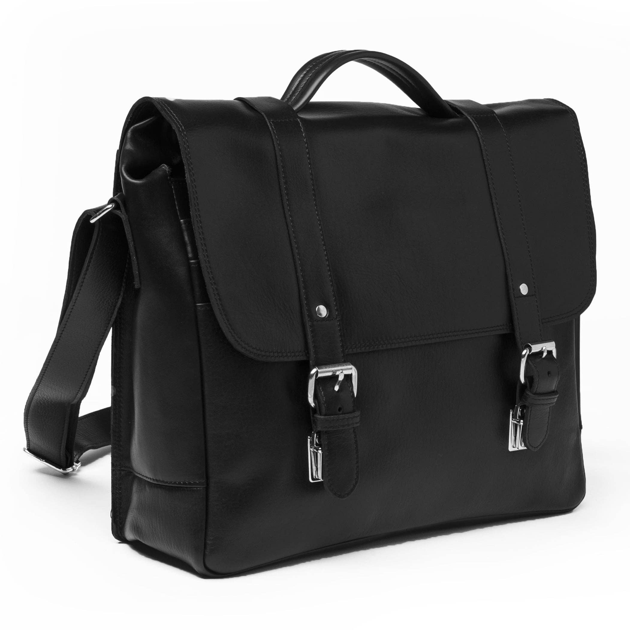 Coarse Leather Messenger Bag 3.0: Antique Brown