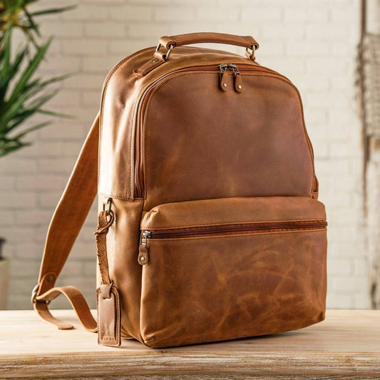 Leather Backpack Rucksack