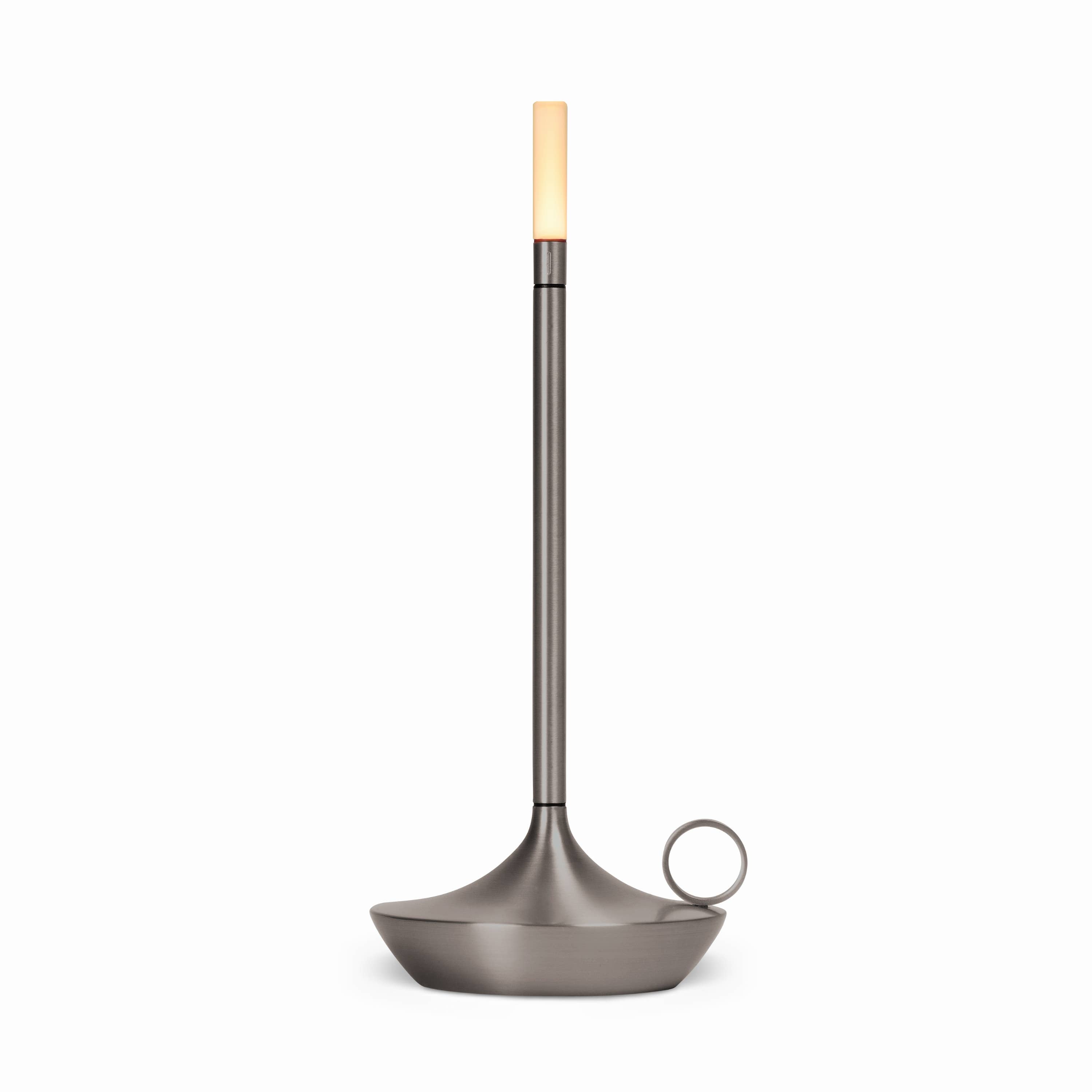 GRAYPANTS Wick Portable Rechargeable Candle Lamp w/Gift Pack: Black