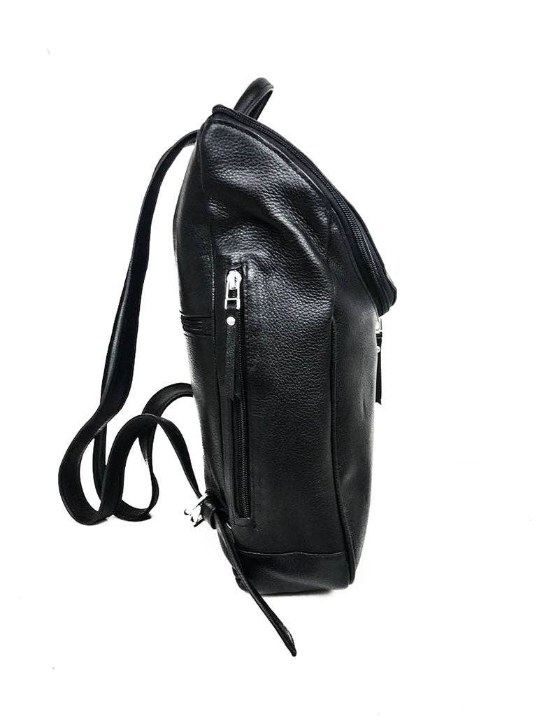 Student Leather Backpack: Saddle